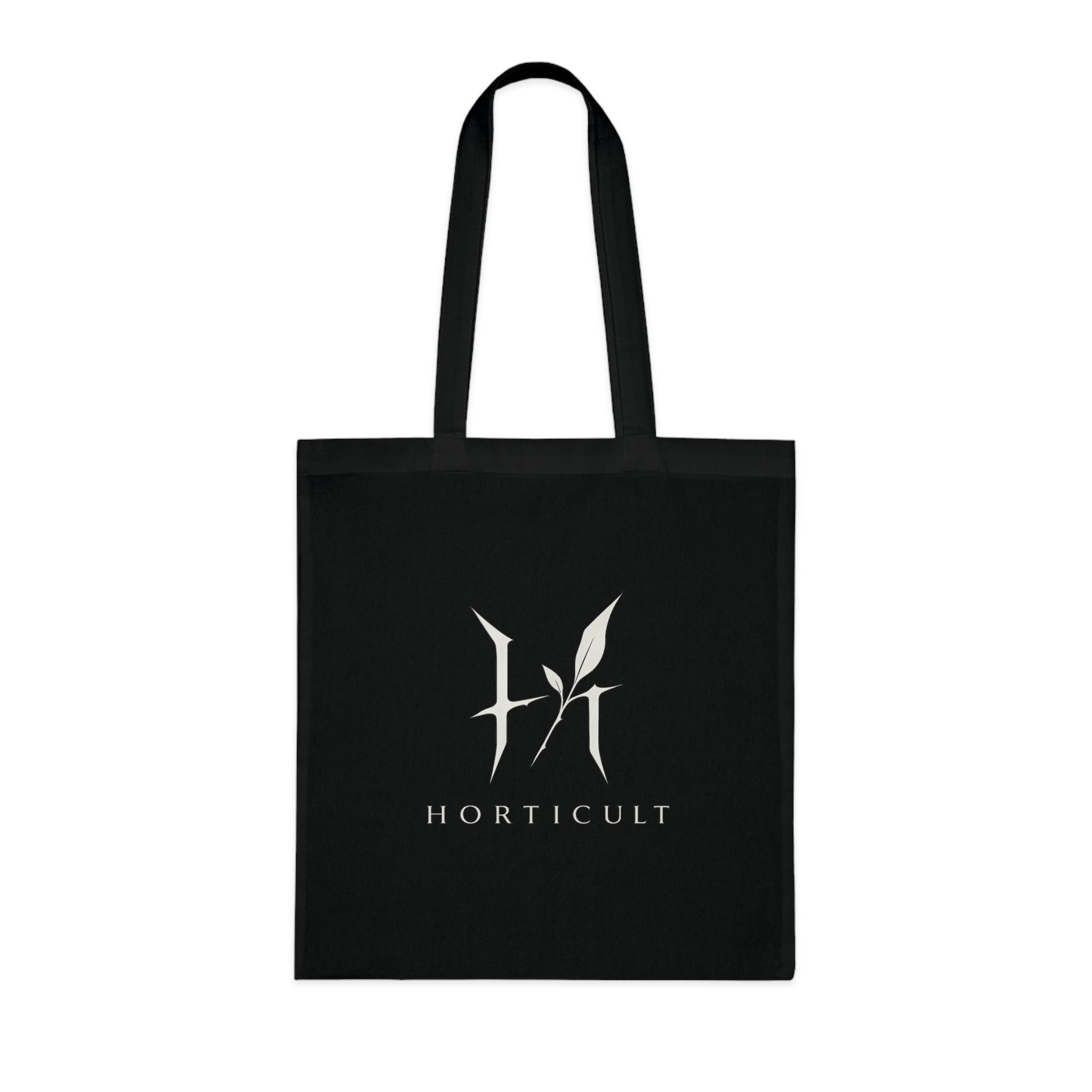 Horticult logo Cotton Tote | Botanical plant logo tote bag