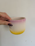 9cm yellow ombre planter