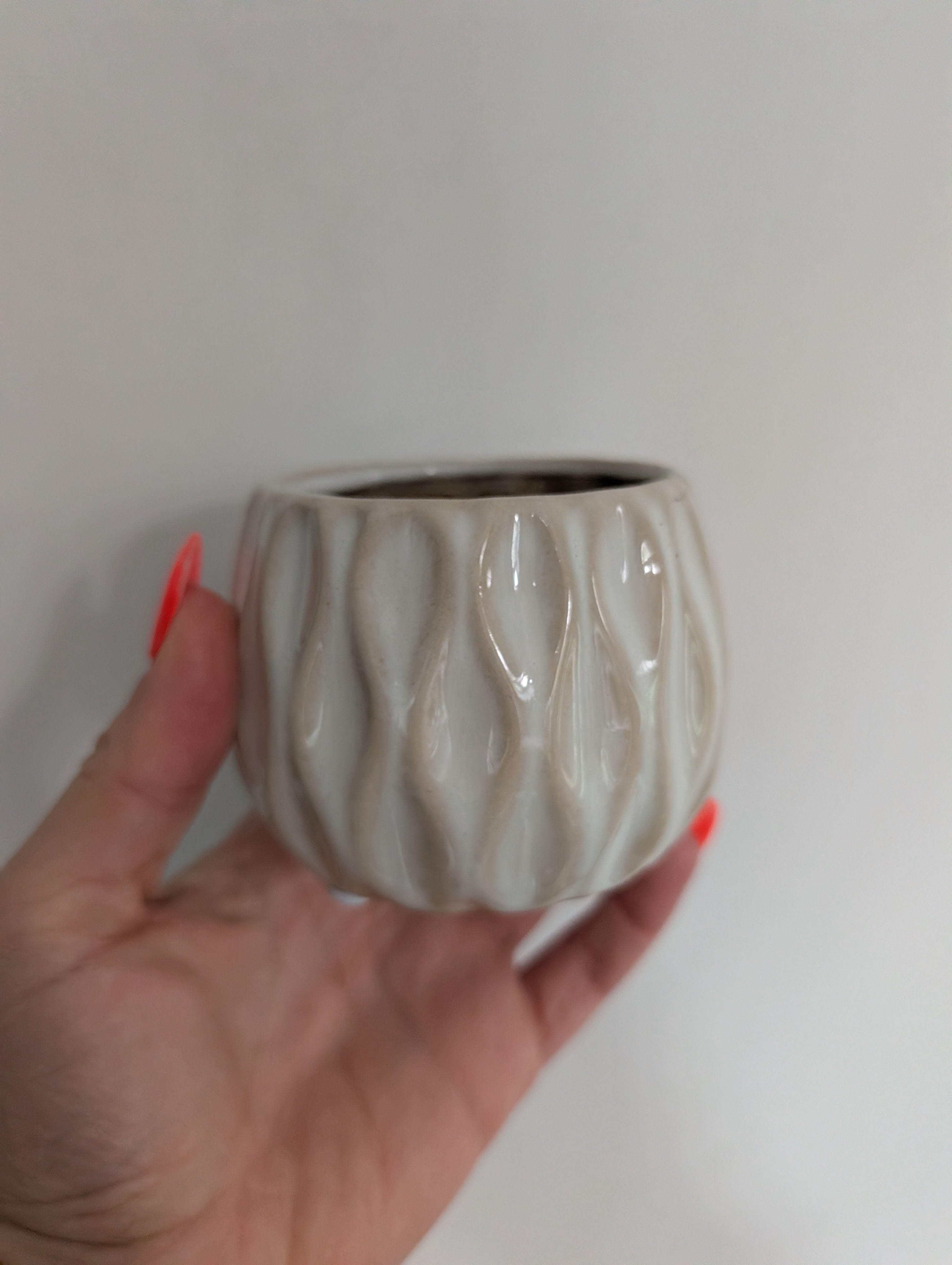 6cm Glazed Planter