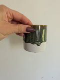 6cm khaki glazed planter