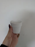 6cm white terracotta planter